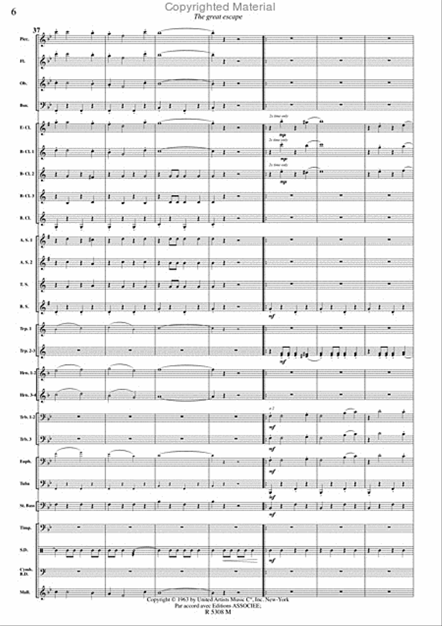 Grande evasion (la) Concert Band scores gallery preview page 7