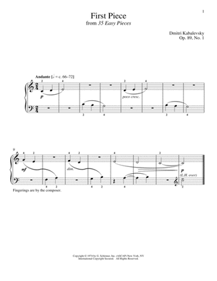 First Piece, Op. 89, No. 1