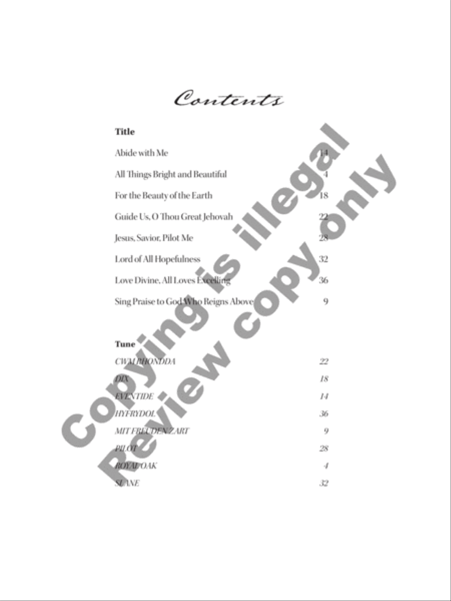 All Things Bright and Beautiful Organ scores gallery preview page 17