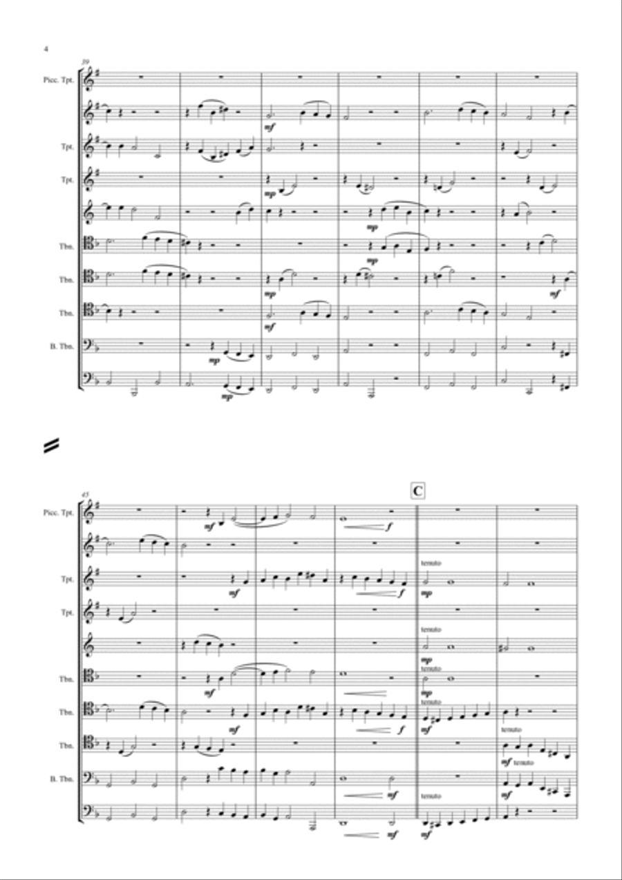 Sarabande Brass Ensemble scores gallery preview page 5