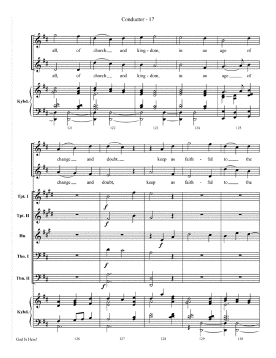 God Is Here 4-Part scores gallery preview page 19