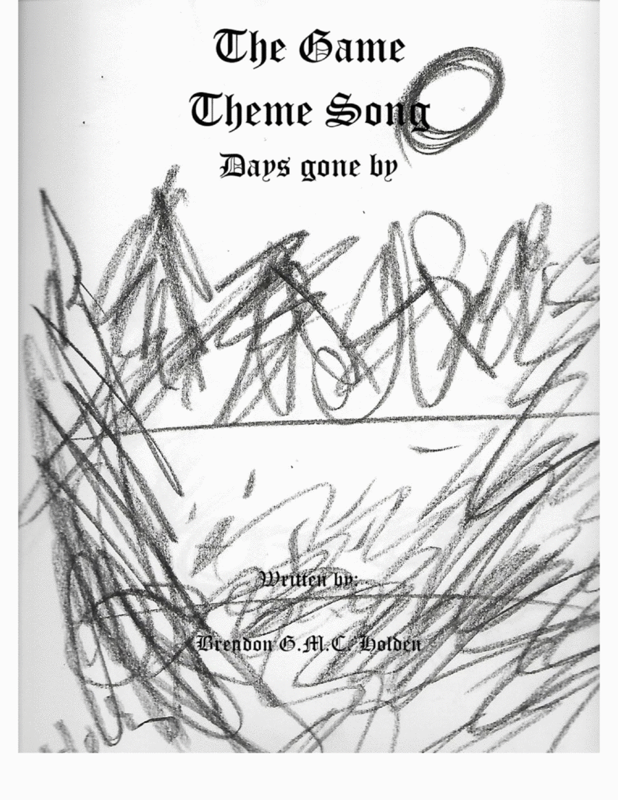 The Game Theme Song: days gone by Piano scores gallery preview page 1