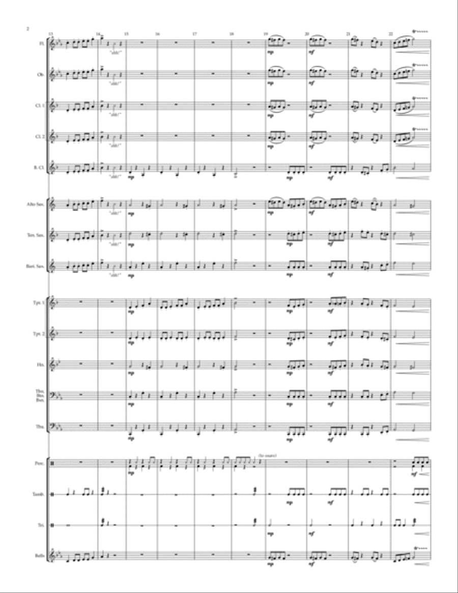 Hide and Seek - for young concert band Concert Band scores gallery preview page 4