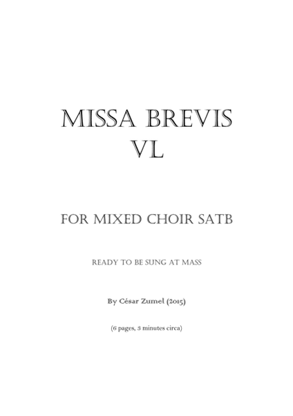 Missa Brevis VL (Kyrie, Sanctus, Agnus Dei)