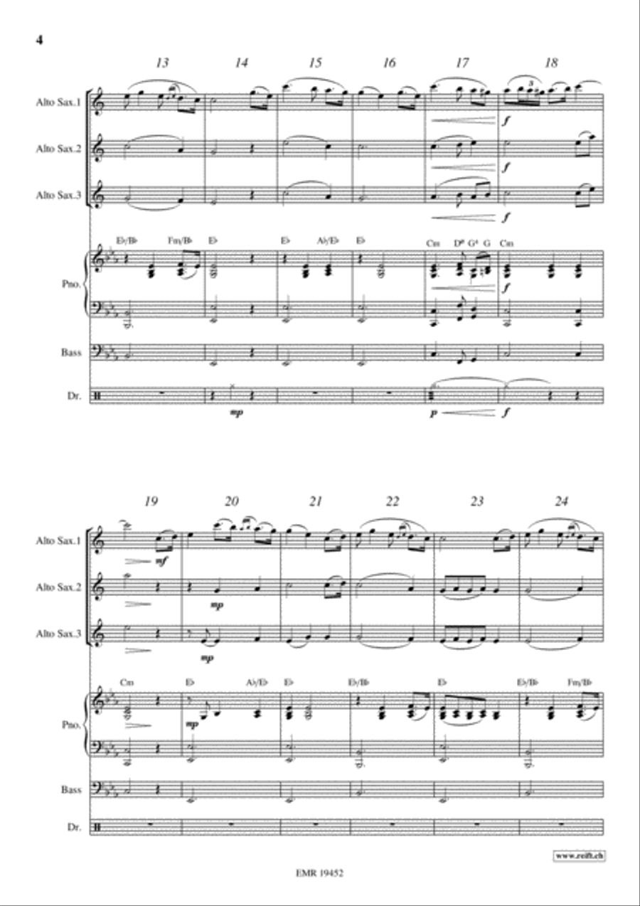 The Last Rose Of Summer Alto Saxophone scores gallery preview page 4