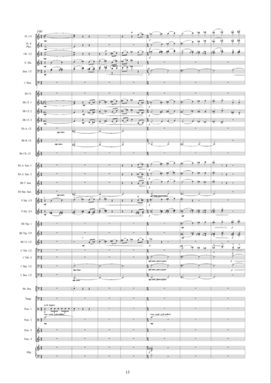 Symphonic Variations Concert Band scores gallery preview page 16