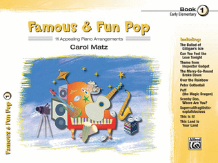 Book cover for Famous & Fun Pop, Book 1