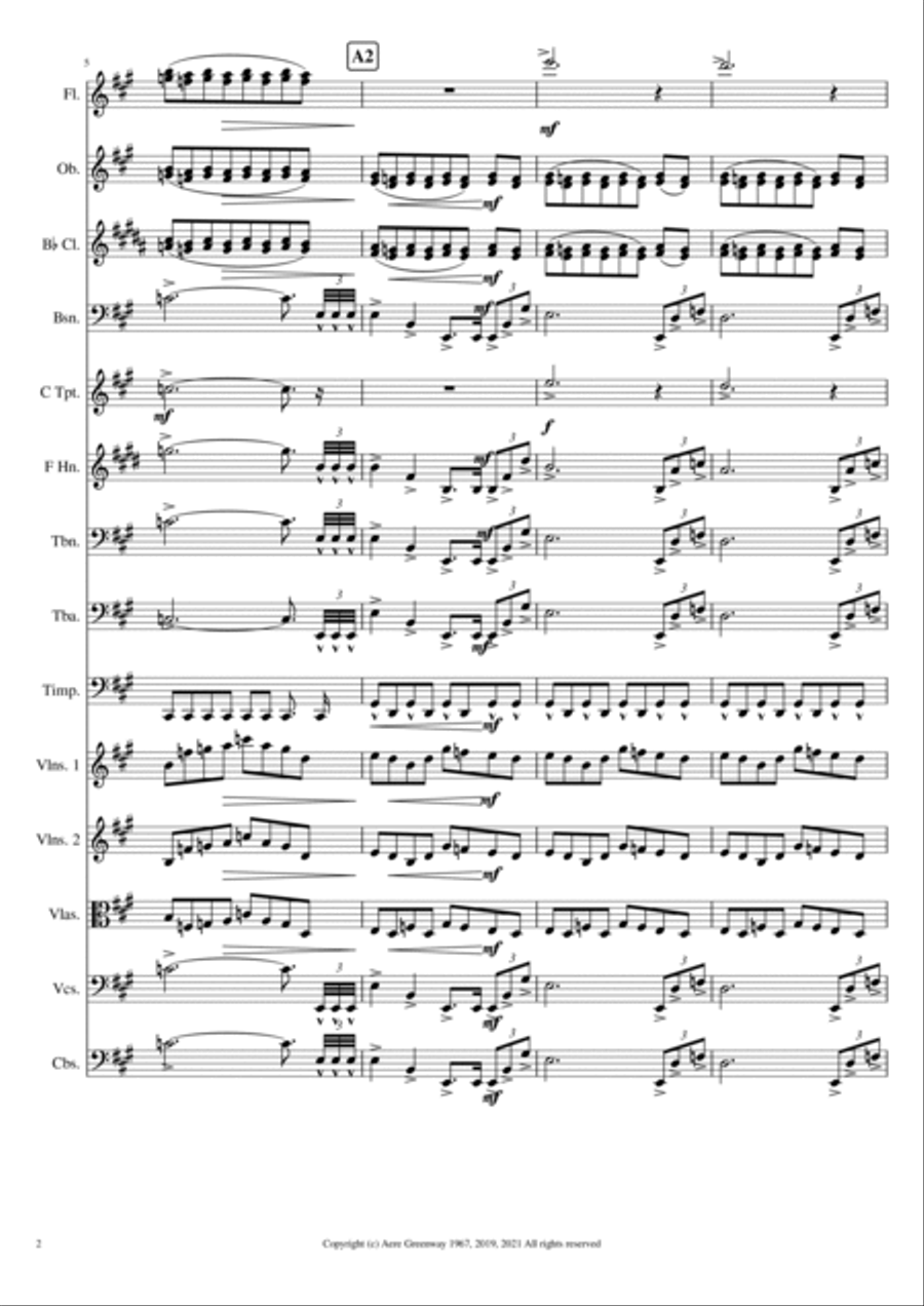 Intermezzo # 2 for Orchestra Full Orchestra scores gallery preview page 3