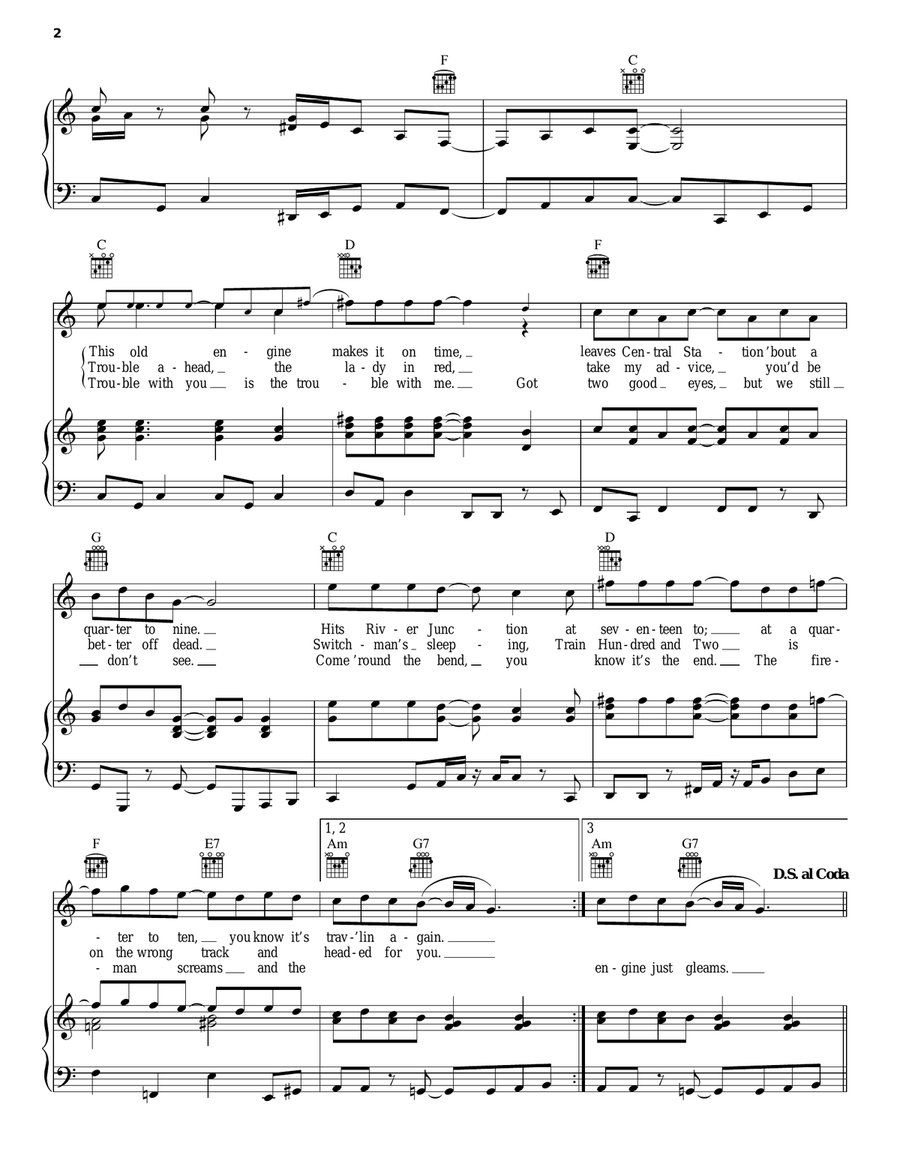 Casey Jones Acoustic Guitar scores gallery preview page 2