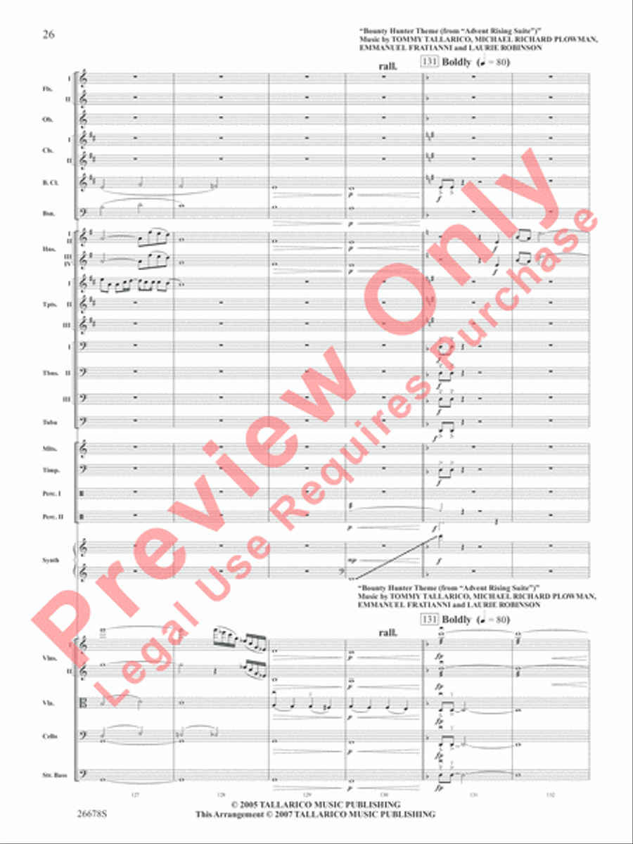 Suite from Video Games Live Full Orchestra scores gallery preview page 27