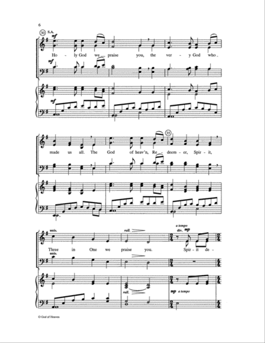 O God of Heaven O God of Heaven Choir scores gallery preview page 6