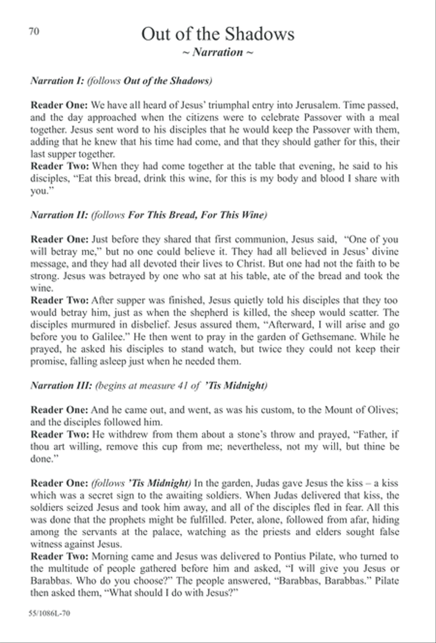 Out of the Shadows 3-Part scores gallery preview page 70