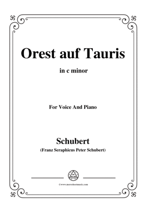 Schubert-Orest auf Tauris(Orestes on Tauris),D.548,in c minor,for Voice&Piano