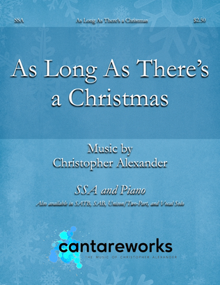 Book cover for As Long As There's a Christmas (SSA)