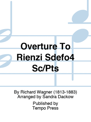 Book cover for Overture To Rienzi Sdefo4 Sc/Pts
