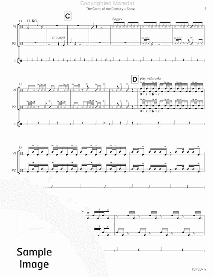 Game of the Century, The Game of the Century, The Percussion scores gallery preview page 6