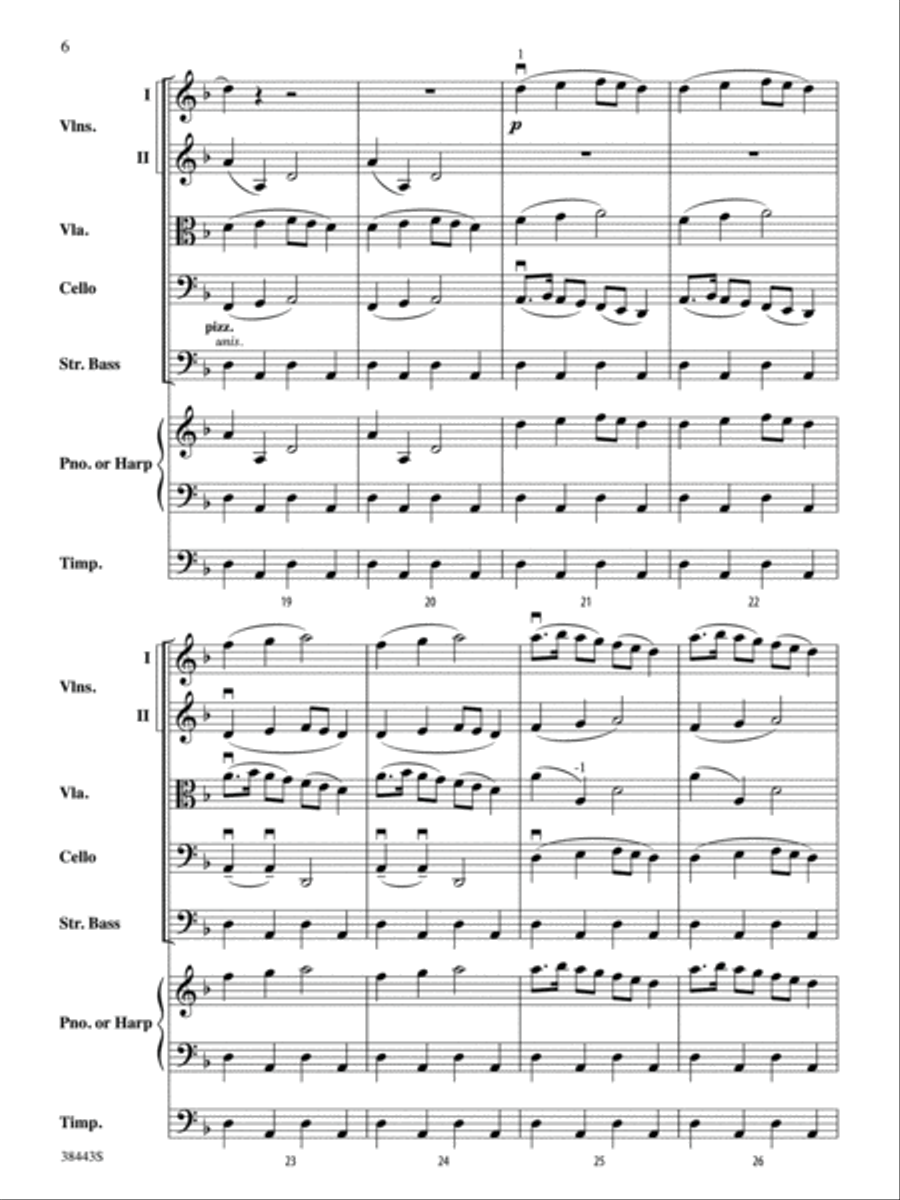 Theme from Symphony No. 1, Movement 3: Score String Orchestra scores gallery preview page 6