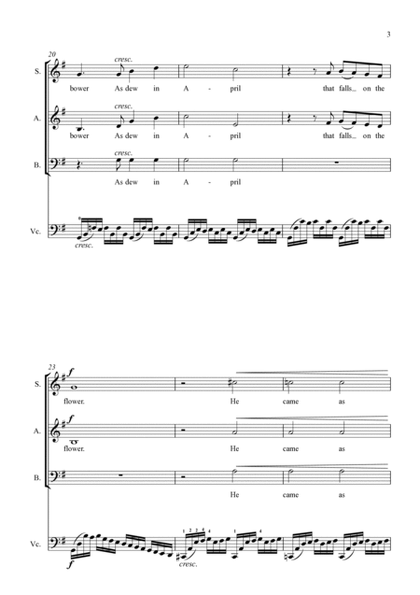 I Sing of a Maiden (for SAB choir and 'Cello) image number null