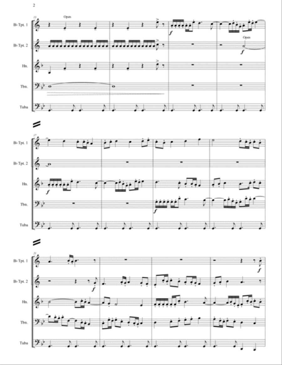 Going The Distance Going The Distance Brass Ensemble scores gallery preview page 5