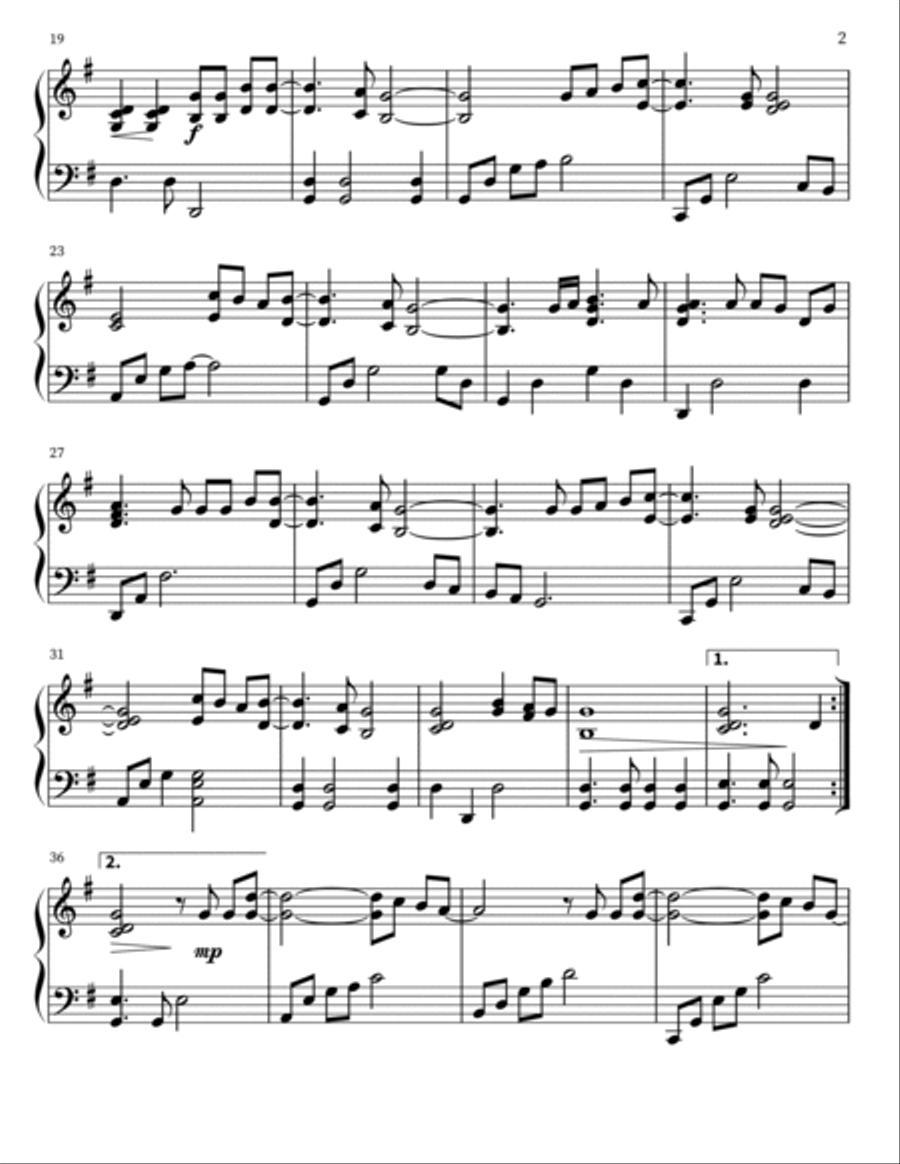 Jesus Messiah Piano Solo scores gallery preview page 2
