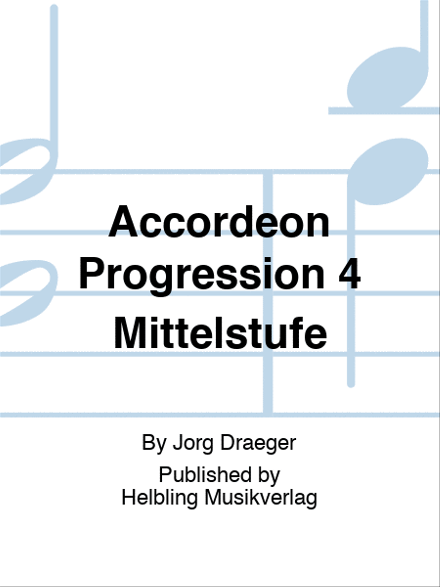 Accordeon Progression 4 Mittelstufe Accordion scores gallery preview page 1