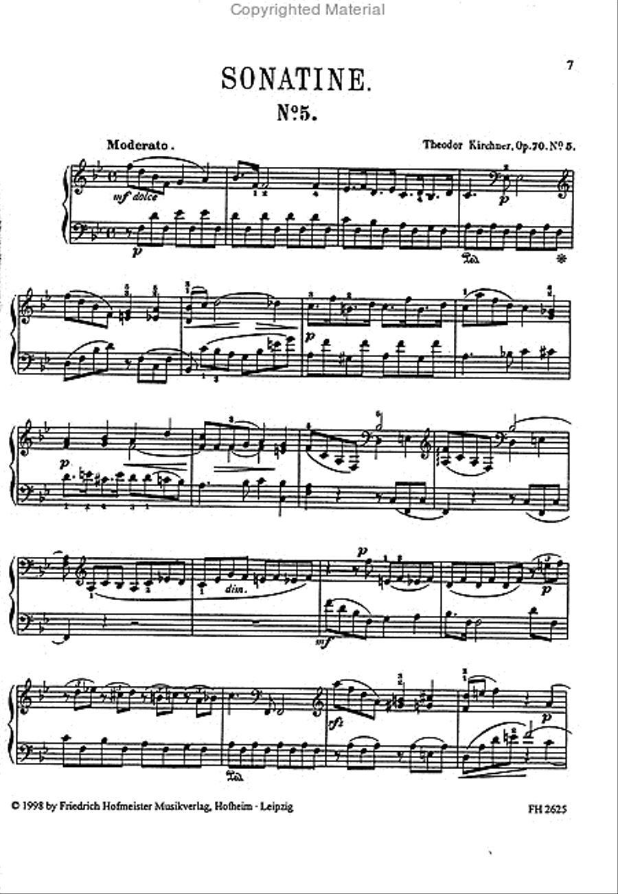 Fünf Sonatinen, op. 70 Fünf Sonatinen, op. 70 Piano Solo scores gallery preview page 2