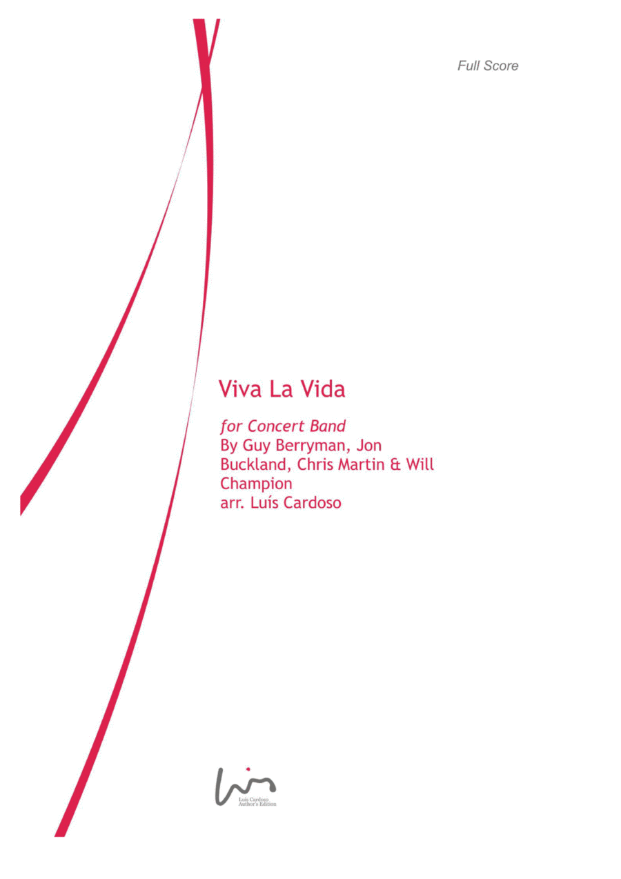 Viva La Vida Concert Band scores gallery preview page 1