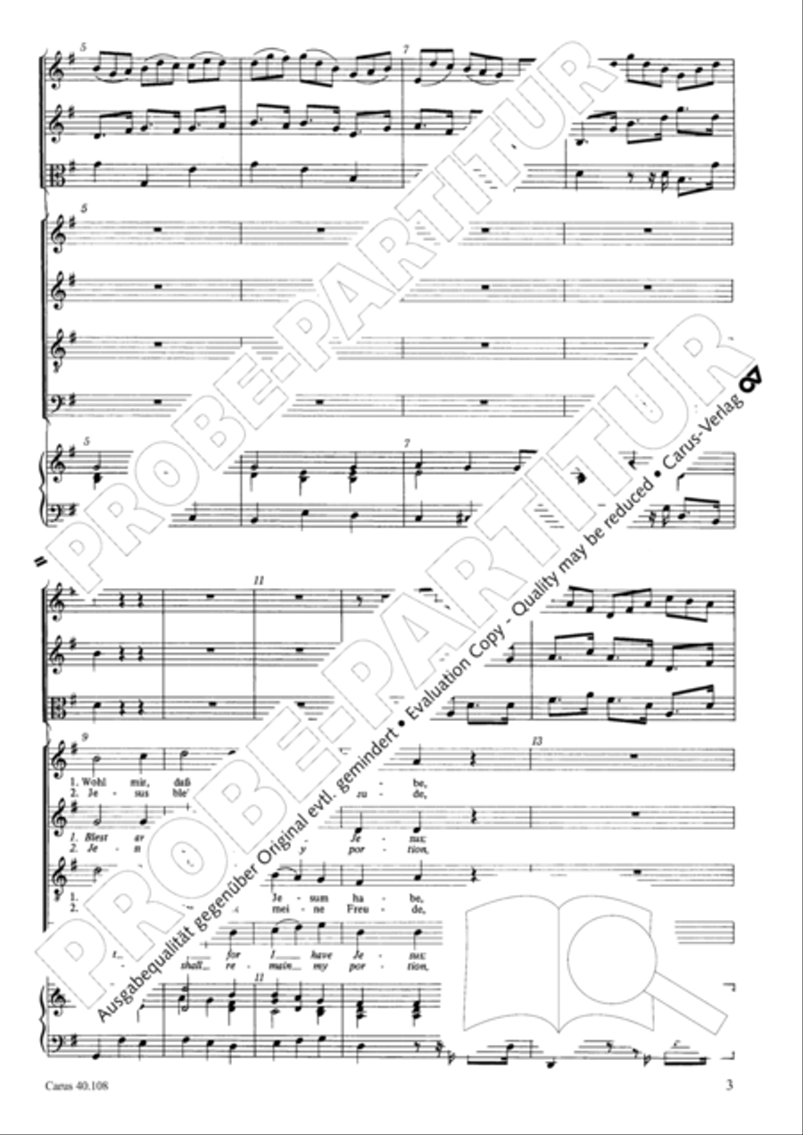 Jesus bleibet meine Freude 4-Part scores gallery preview page 4