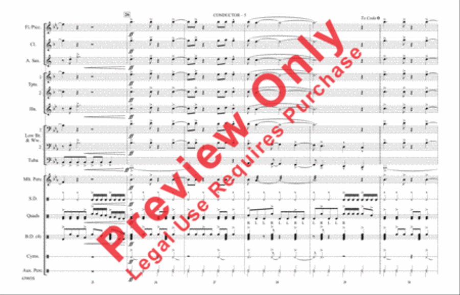 Shout It Out Loud Marching Band scores gallery preview page 6