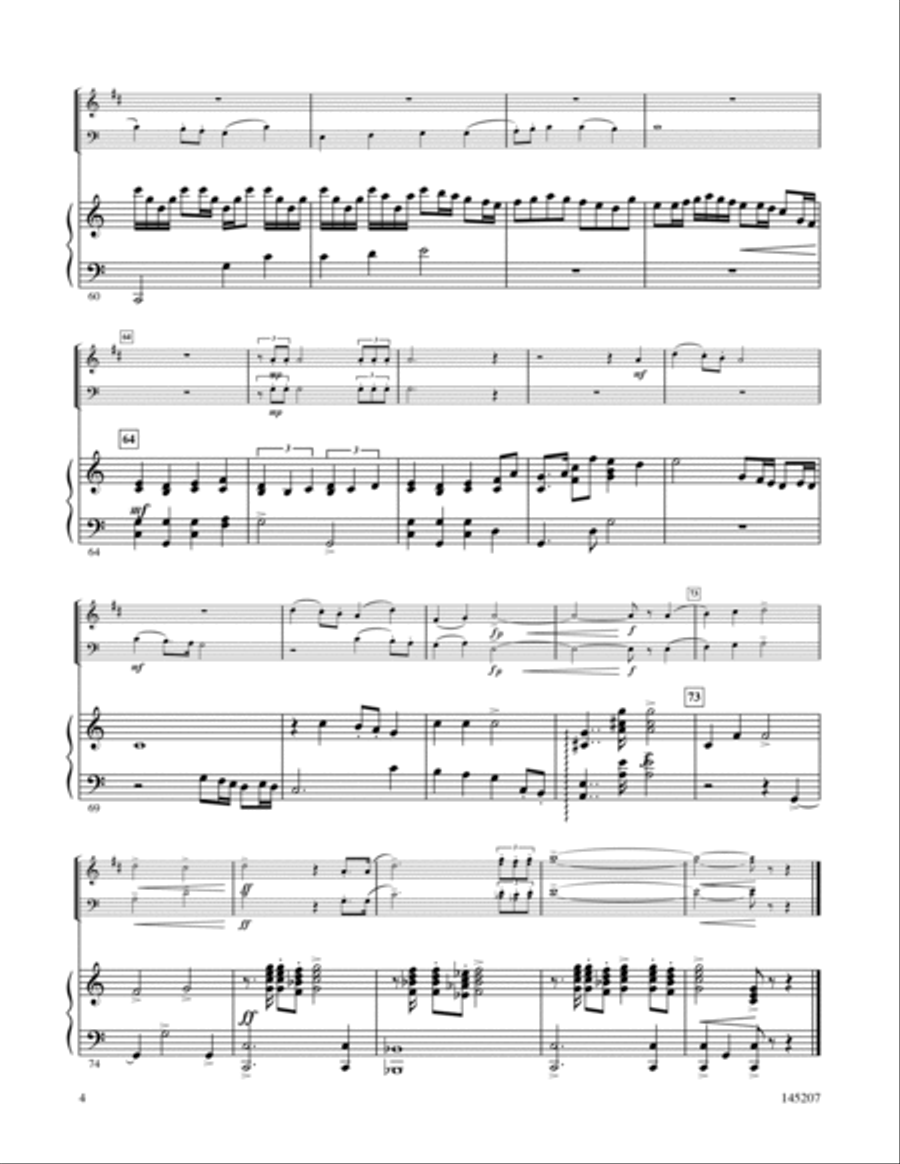 I Sing The Mighty Power Of God Brass Duet scores gallery preview page 5