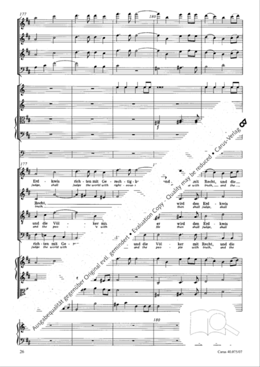 Psalm 98 (Der 98. Psalm) 4-Part scores gallery preview page 37