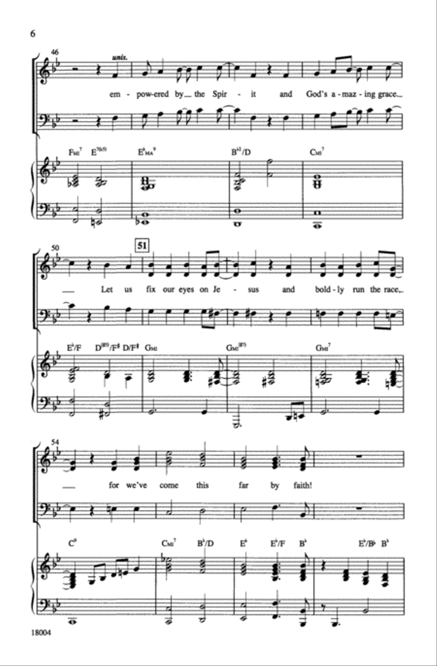 We've Come This Far by Faith 3-Part scores gallery preview page 6