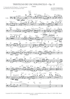 Tristezas de Um Violoncelo, Op. 13