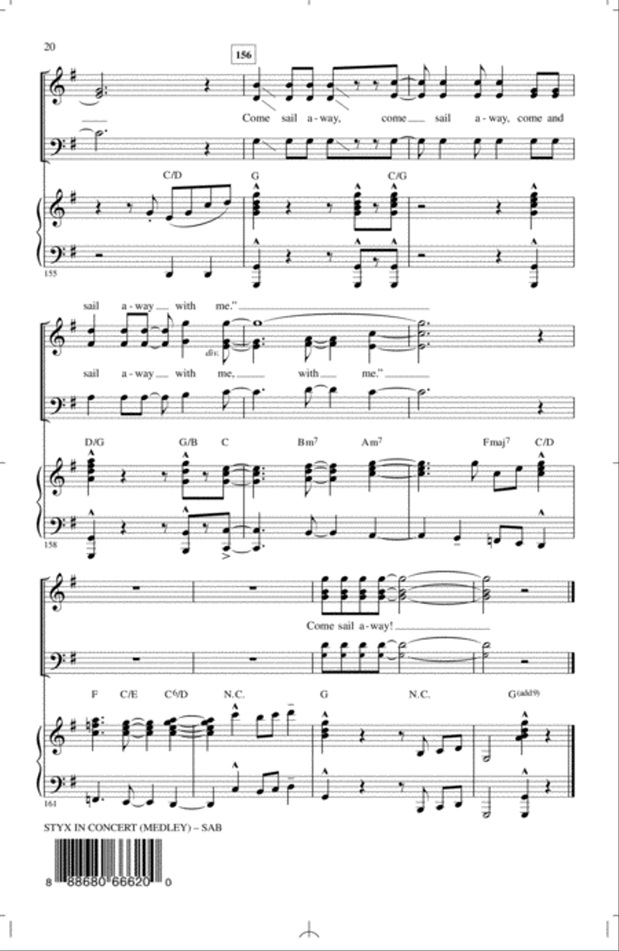 Styx In Concert (Medley) 3-Part scores gallery preview page 19