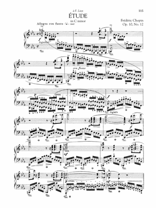Etude in C Minor, Op. 10, No. 12