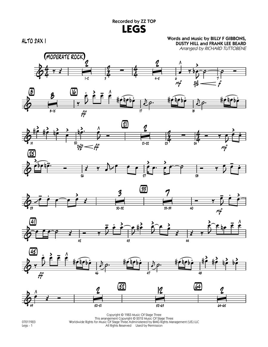 Legs - Alto Sax 1