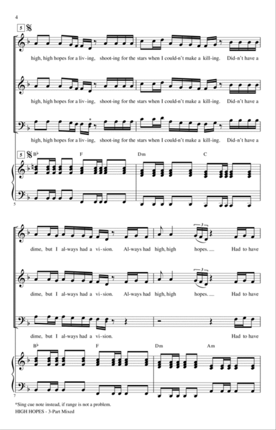 High Hopes (arr. Audrey Snyder) 3-Part scores gallery preview page 2