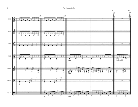 Rhythmic Adventures II (Percussion Ensemble) - Score Only image number null