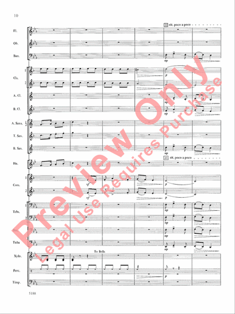 Tunbridge Meadows Concert Band scores gallery preview page 11