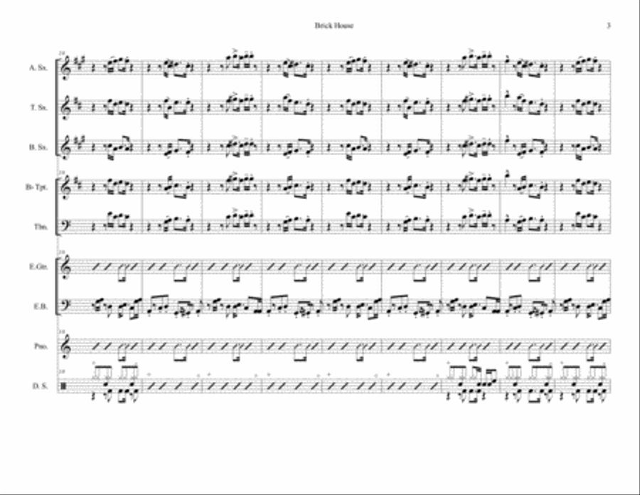 Brick House Voice scores gallery preview page 3