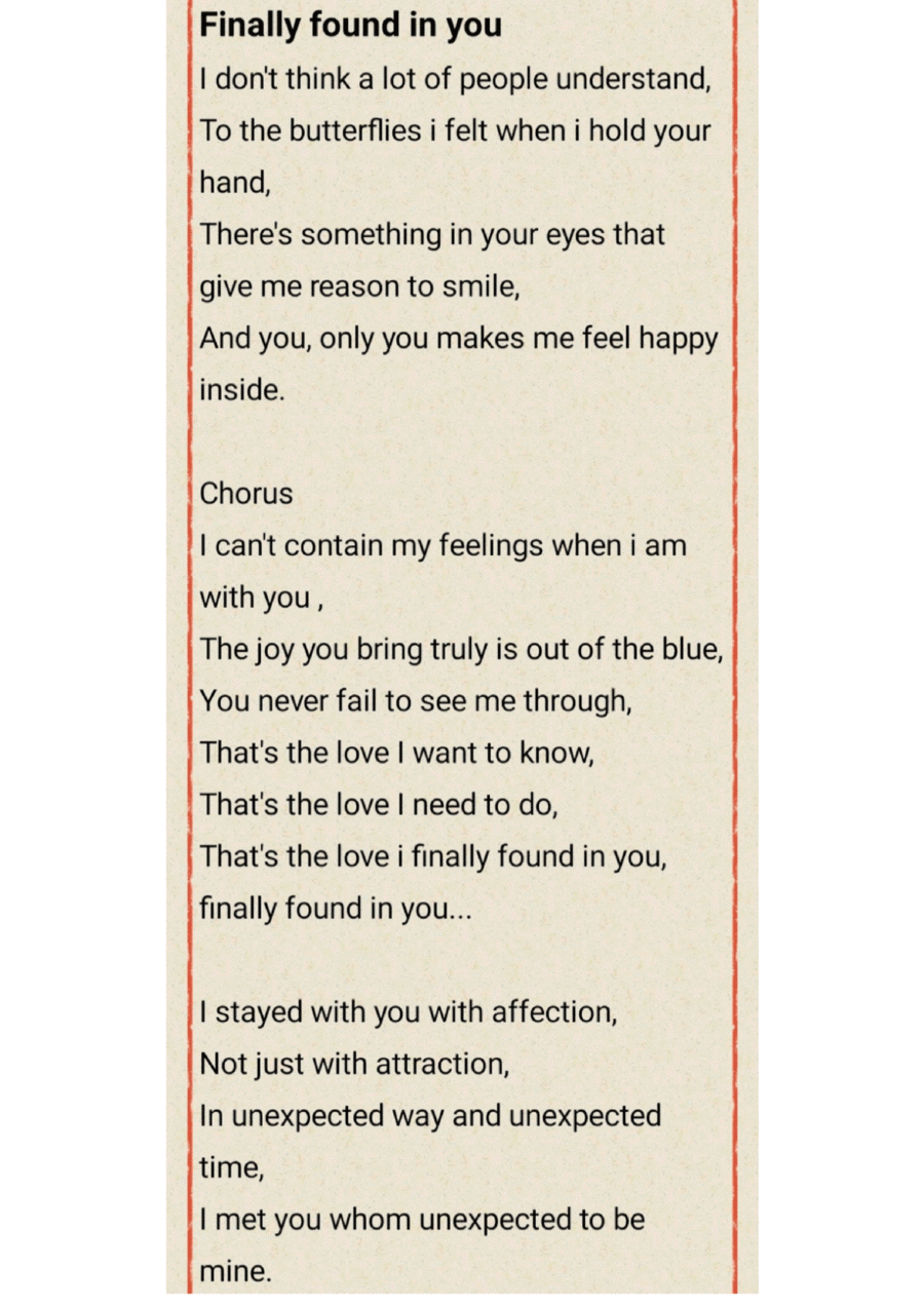 Finally found in you Finally found in you Acoustic Guitar scores gallery preview page 1