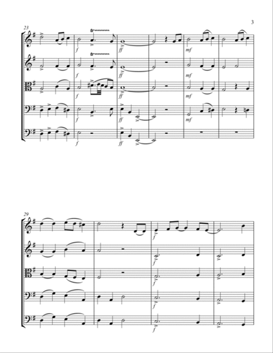 The Trees are all bare The Trees are all bare String Quintet scores gallery preview page 3