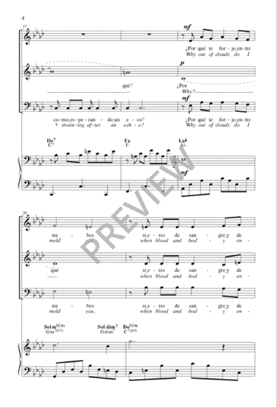 Yo Sé Que Sé / I Think I Know 3-Part scores gallery preview page 4