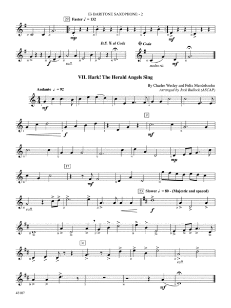Happy Holidays---Vol. 2: E-flat Baritone Saxophone