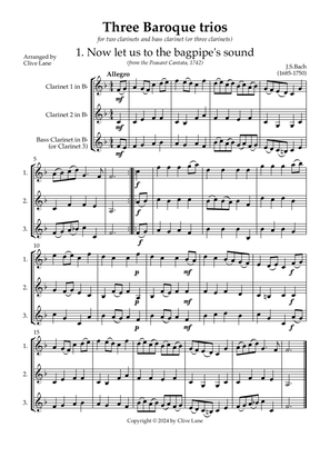 Three Baroque trios (for clarinets)