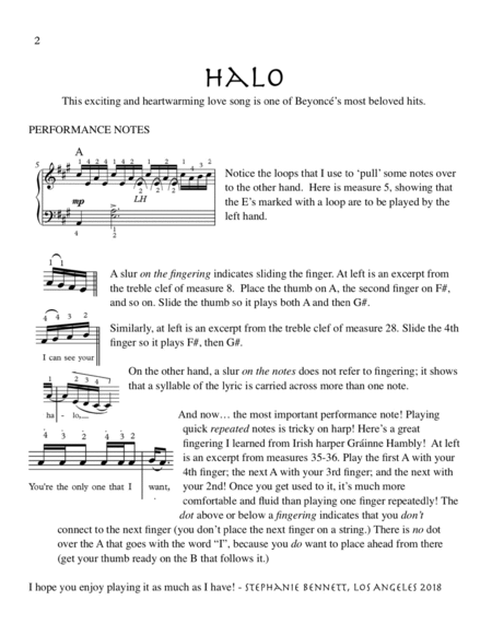 Halo by Beyonce, Lever Harp Solo image number null