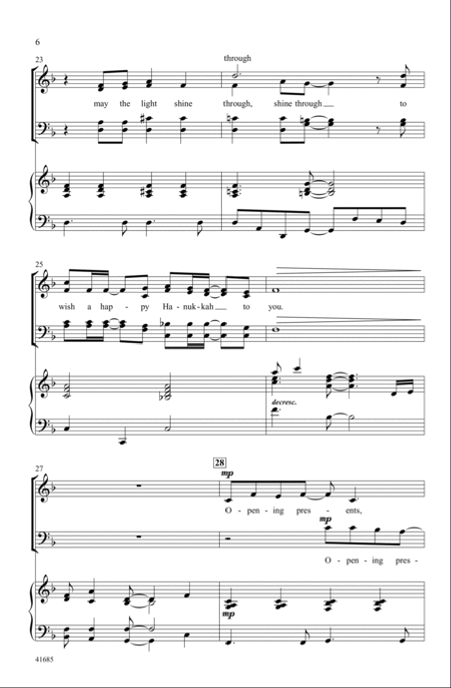 A Hanukkah Wish A Hanukkah Wish Choir scores gallery preview page 5