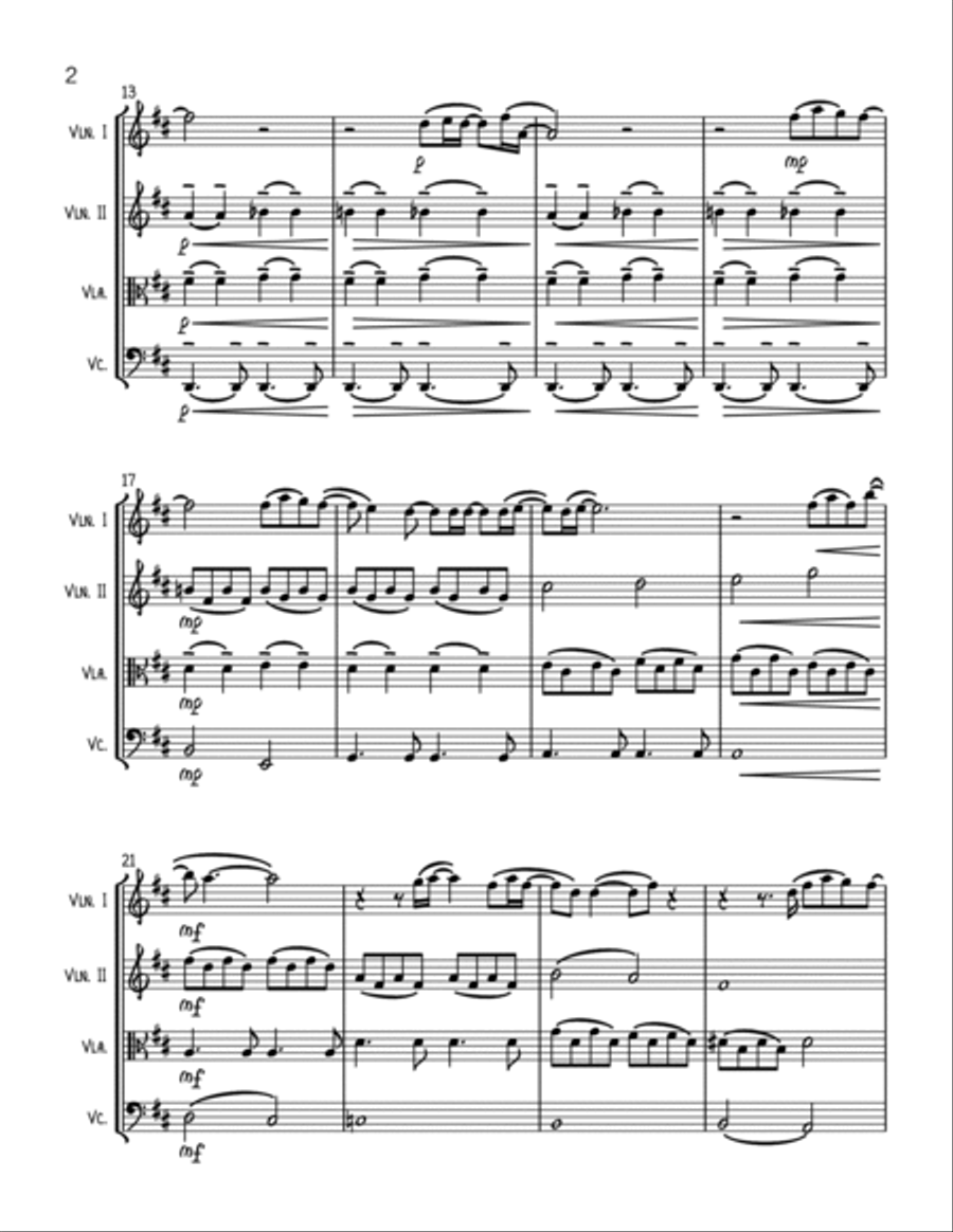 Strange String Quartet scores gallery preview page 2