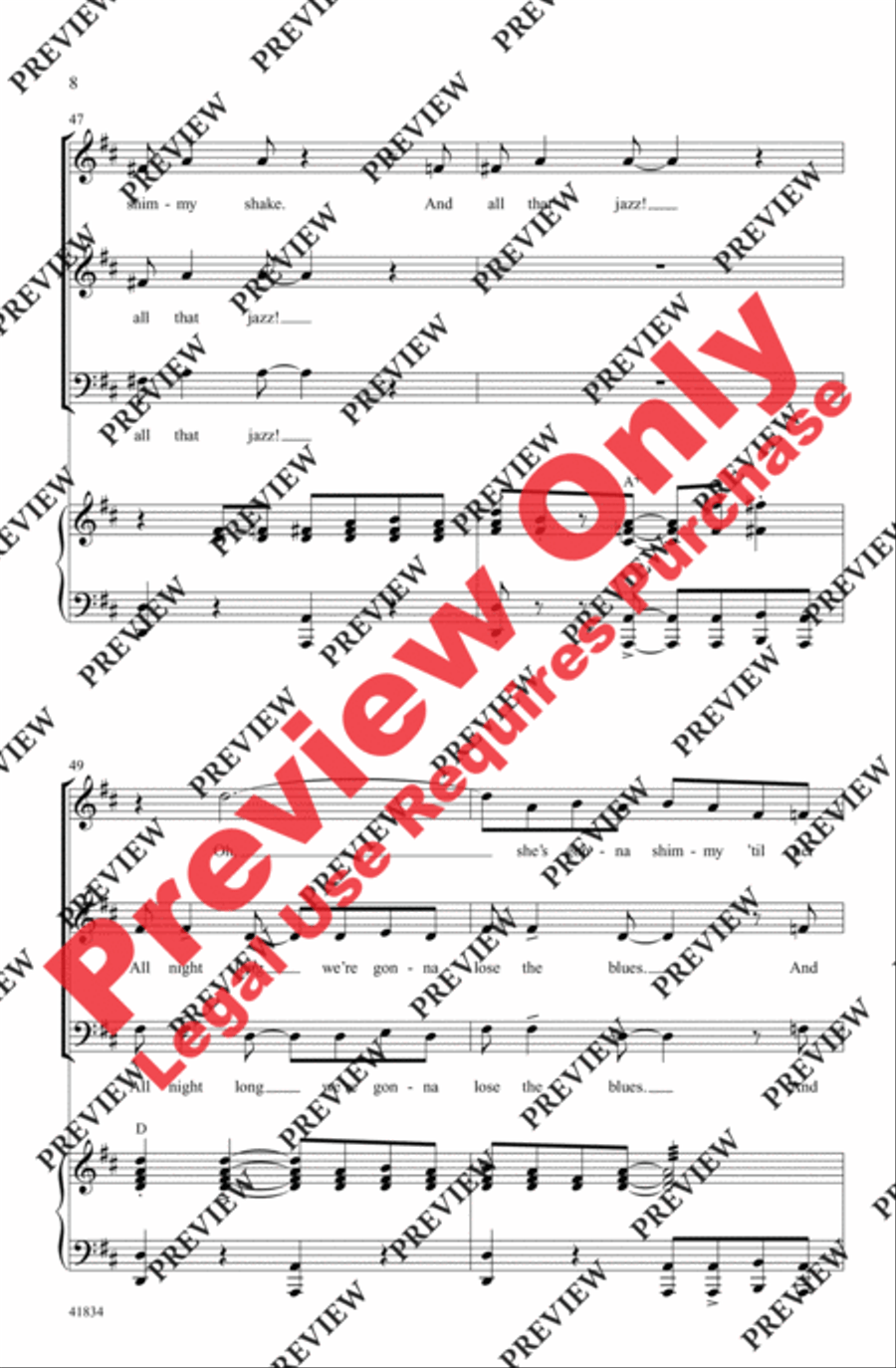 And All That Jazz - SoundTrax CD (CD only) Choir scores gallery preview page 8