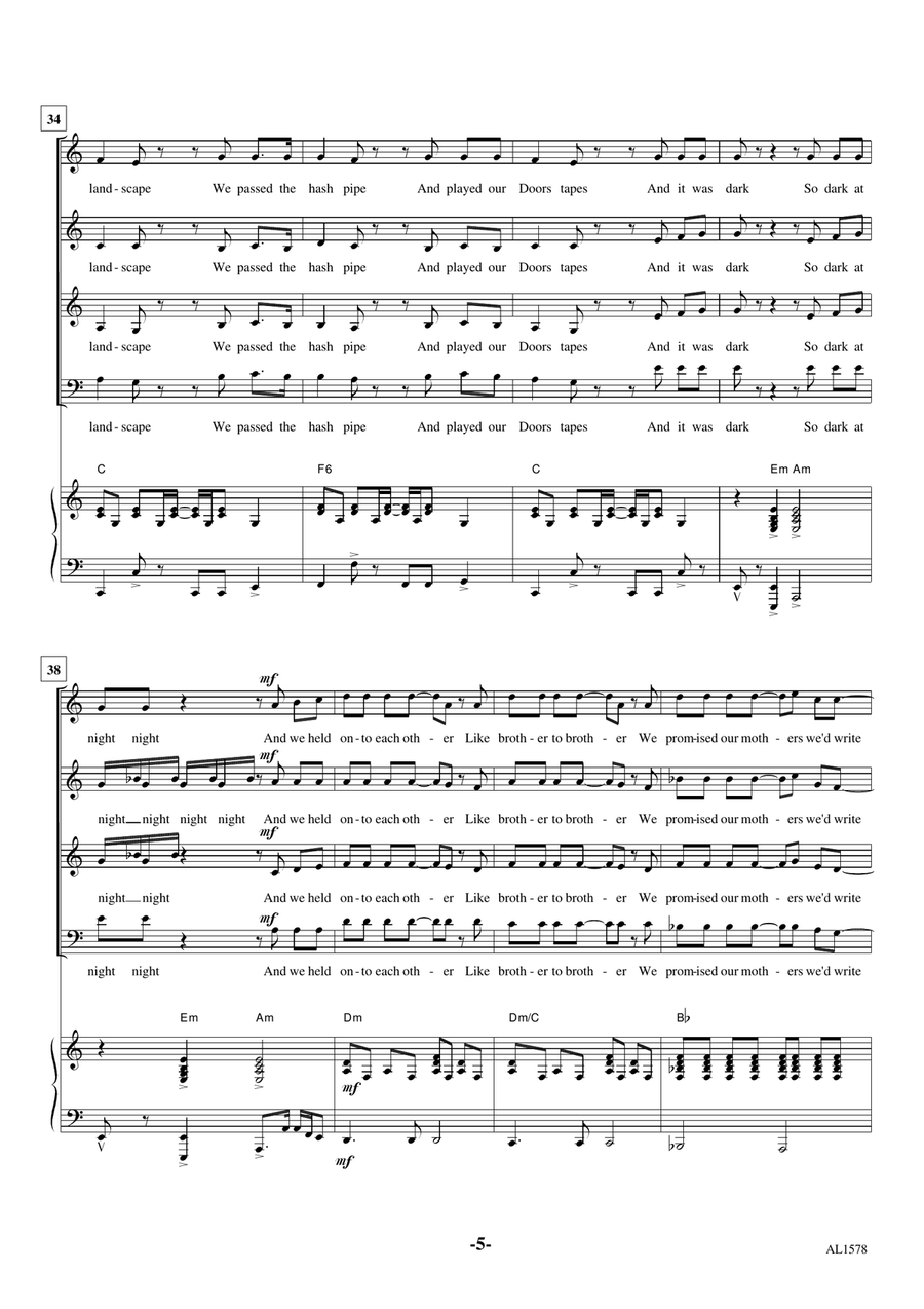 Goodnight Saigon Goodnight Saigon Choir scores gallery preview page 5